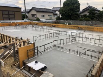 神野新田町のWB新築、基礎工事着手！