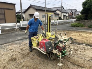 神野新田町のWB新築、地盤調査！