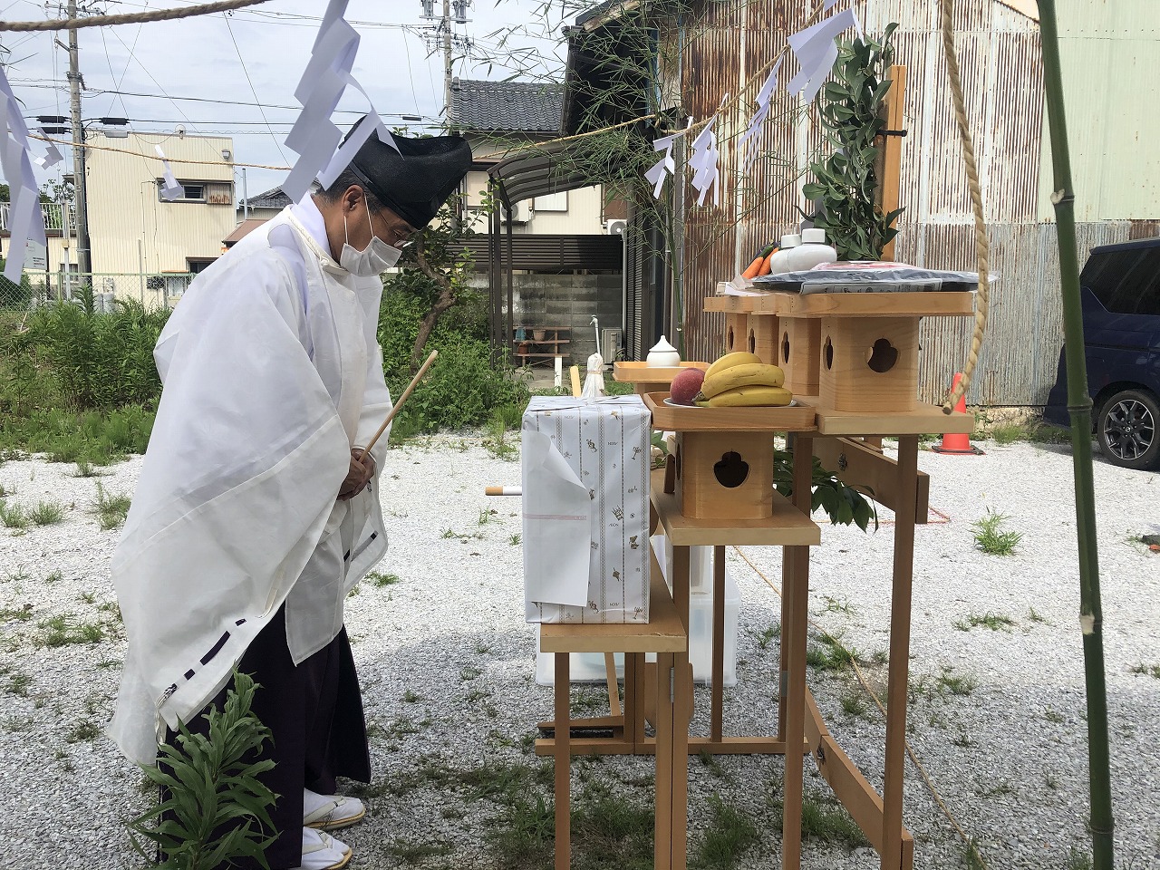 舞阪町でWB新築地鎮祭！